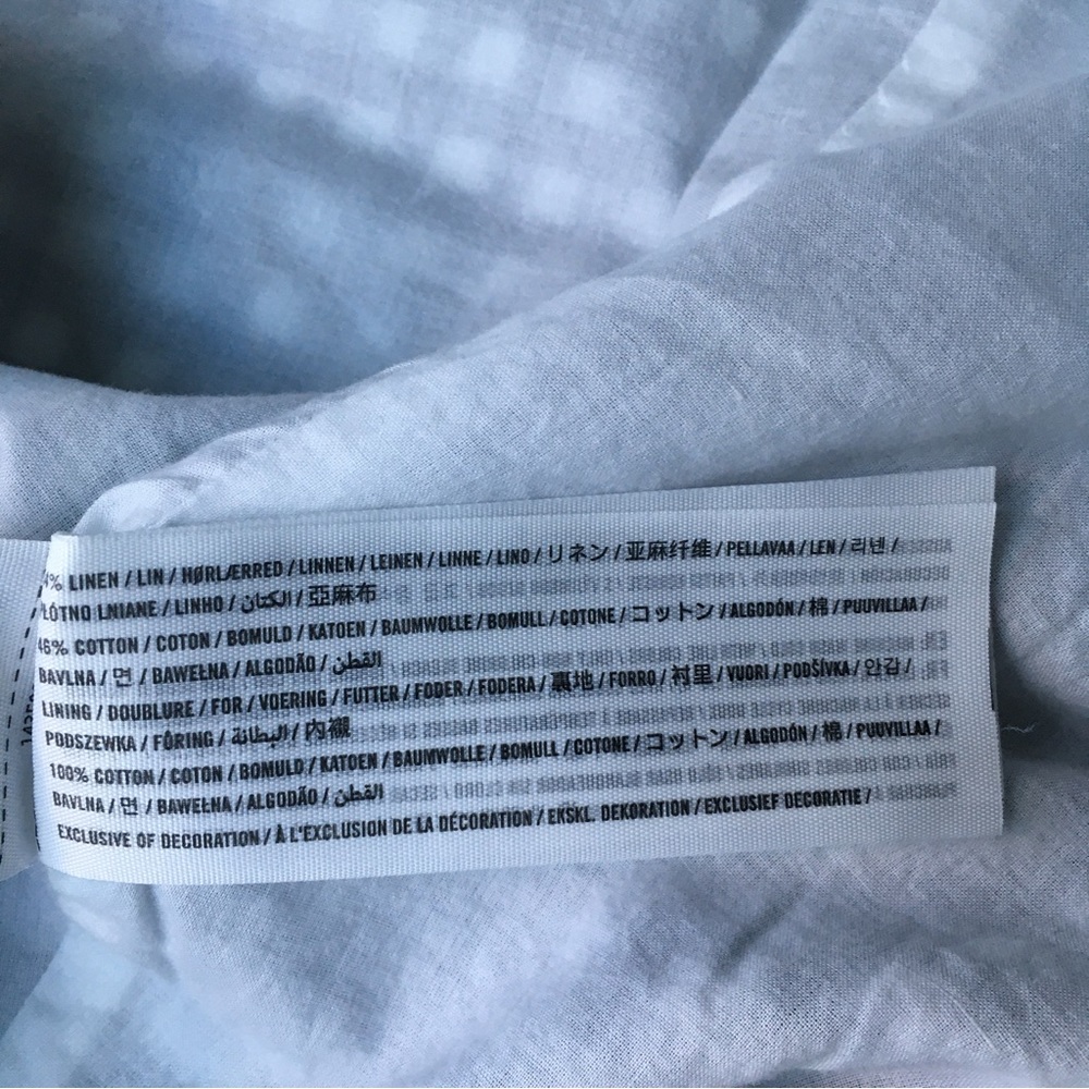 Abercrombie & Fitch Linen Cotton Wrap Skirt
Navy Blue Checker Gingham - Picture 6 of 8